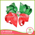 Professional wholesale colorful kids ribbon hair christmas bow
